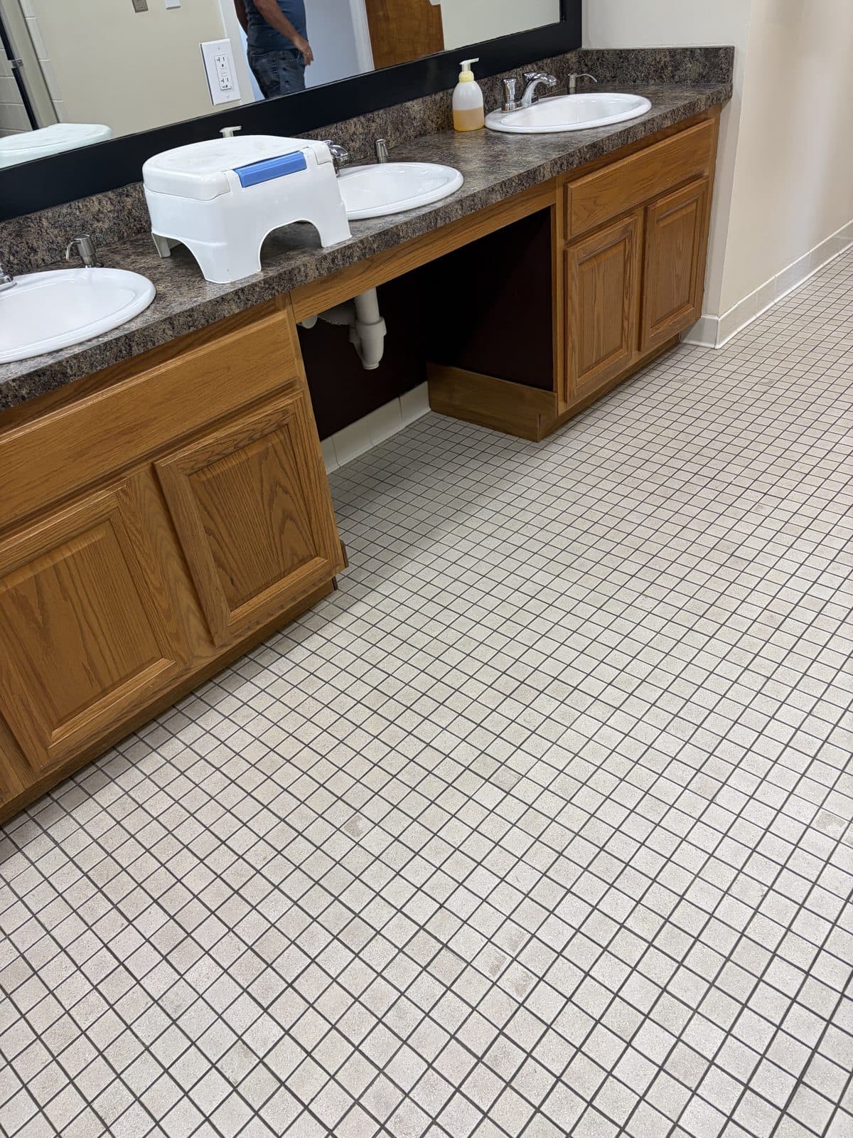 Professional truck-mounted cleaning equipment in use