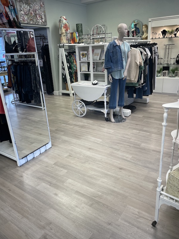 Vinyl Floor Installation in a commercial space. Vinyl Flooring Services